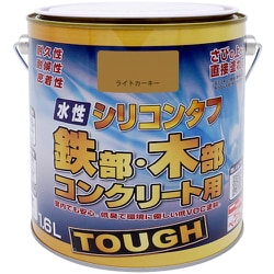 ニッぺ 水性シリコンタフ ライトカーキー 1.6L