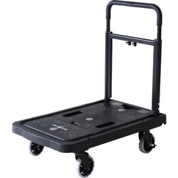 F-CART02 [ダンディ 樹脂製台車 フラットカート2 ブラック W675×D406 荷重80kg]