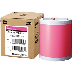 SL-S117NL [MAX ビーポップ 標準シート 100mm幅シート SL-S117NL ピンク （15m×1巻入）]