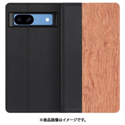 WORK08GG-KA-GPX8A [Google Pixel 8a 用 天然木仕様の本革スマホケース/スタンド機能＆カードポケット付き [花梨]]