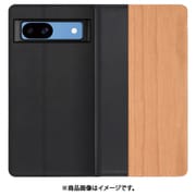 WORK08GG-SA-GPX8A [Google Pixel 8a 用 天然木仕様の本革スマホケース/スタンド機能＆カードポケット付き [桜]]