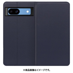 WORK16GG-NY-GPX8A [Pixel 8a 用 本革スマホケース/スタンド機能＆カードポケット付き [ネイビー]]