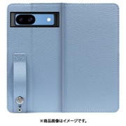 WORK23GG-BU-GPX8A [Google Pixel 8a 用 ベルト付きの本革スマホケース/スタンド機能＆カードポケット付き [スカイブルー]]