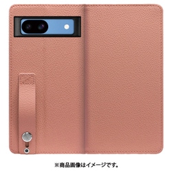 WORK23GG-FM-GPX8A [Google Pixel 8a 用 ベルト付きの本革スマホケース/スタンド機能＆カードポケット付き [フラミンゴ]]