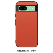 WORK24GG-OG-GPX8A [Google Pixel 8a 用 PUレザースマホケース/ストラップホール付き [オレンジ]]