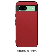 WORK24GG-RD-GPX8A [Google Pixel 8a 用 PUレザースマホケース/ストラップホール付き [レッド]]