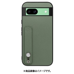WORK26GG-DG-GPX8A [Google Pixel 8a 用 本革スマホケース/ホールドベルト付き [ダルグリーン]]