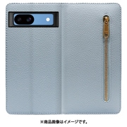 WORK27GG-BU-GPX8A [Google Pixel 8a 用 本革スマホケース/スタンド機能＆カードポケット付き [スカイブルー]]