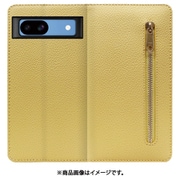 WORK27GG-YL-GPX8A [Google Pixel 8a 用 本革スマホケース/スタンド機能＆カードポケット付き [ジャスミンイエロー]]