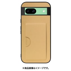 WORK28GG-GD-GPX8A [Google Pixel 8a 用 PUレザースマホケース/カードポケット&ストラップホール付き [ゴールド]]