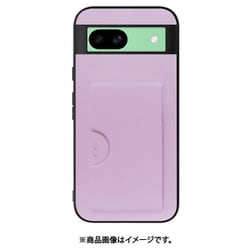 WORK28GG-LLC-GPX8A [Google Pixel 8a 用 PUレザースマホケース/カードポケット&ストラップホール付き [ライラック]]