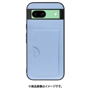 WORK28GG-BU-GPX8A [Google Pixel 8a 用 PUレザースマホケース/カードポケット&ストラップホール付き [ベビーブルー]]