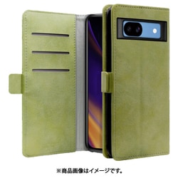 WORK34MAGGG-GN-GPX8A [Pixel 8a 用 PUレザースマホケース/スタンド機能＆カードポケット＆ベルト付き [サマーグリーン]]