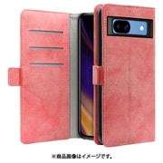 WORK34MAGGG-PK-GPX8A [Pixel 8a 用 PUレザースマホケース/スタンド機能＆カードポケット＆ベルト付き [スプリングピンク]]