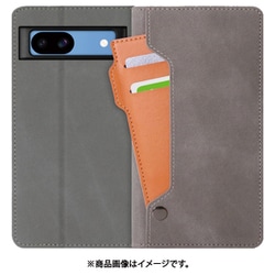 WORK36GG-GY-GPX8A [Google Pixel 8a 用 PUレザースマホケース/スタンド機能＆カードホルダー付き [エレファントグレー]]