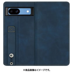 WORK42GG-BU-GPX8A [Google Pixel 8a 用 ベルト付きスマホケース/スタンド機能＆カードポケット付き [クラシックブルー]]