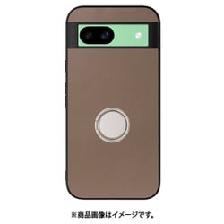 WORK48GG-BN-GPX8A [Google Pixel 8a 用 本革スマホケース/スタンド機能＆ストラップホール付き [ラテブラウン]]