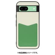 WORK49GG-CMGN-GPX8A [Pixel 8a 用 PUレザースマホケース/ストラップホール＆カードポケット付き [クリームグリーン]]