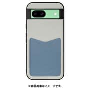 WORK49GG-GYBU-GPX8A [Pixel 8a 用 PUレザースマホケース/ストラップホール＆カードポケット付き [グレーブルー]]