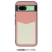 WORK49GG-PKCM-GPX8A [Pixel 8a 用 PUレザースマホケース/ストラップホール＆カードポケット付き [ピンククリーム]]
