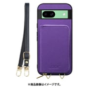 WORK24MPGG-VL-GPX8A [Pixel 8a 用 小銭入れ付きスマホケース/PUレザー/ストラップ付き [バイオレット]]