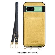 WORK25MPGG-YL-GPX8A [Pixel 8a 用 小銭入れ付きスマホケース/本革/ストラップ付き [ジャスミンイエロー]]