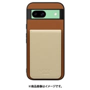 WORK56SCGG-CMBG-GPX8A [Pixel 8a 用 折り畳み式カードポケット/本革/4枚収納 [キャメルベージュ]]
