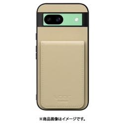 WORK56SCGG-BG-GPX8A [Pixel 8a 用 折り畳み式カードポケット/本革/4枚収納 [グレージュ]]