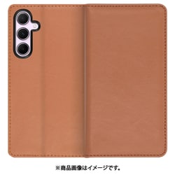 Galaxy A55 5G 用 本革スマホケース/スタンド機能＆カードポケット付き [ブラウン] WORK10GX-BN-GA555G