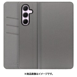 Galaxy A55 用 PUレザースマホケース/スタンド機能＆カードポケット付き [グレー] WORK13GX-NEWGY-GA555G