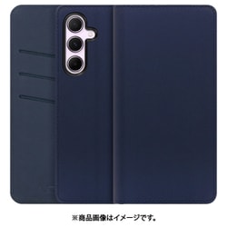 Galaxy A55 用 PUレザースマホケース/スタンド機能＆カードポケット付き [ネイビー] WORK13GX-NEWNY-GA555G