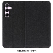 Galaxy A55 用 デニム生地スマホケース/スタンド機能＆カードポケット付き [ブラック] WORK17GX-BK-GA555G