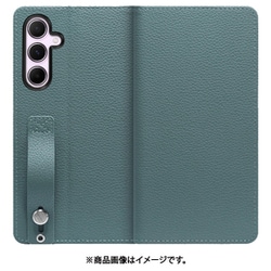 Galaxy A55 5G 用 ベルト付きの本革スマホケース/スタンド機能＆カードポケット付き [ダルグリーン] WORK23GX-DG-GA555G