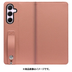 Galaxy A55 5G 用 ベルト付きの本革スマホケース/スタンド機能＆カードポケット付き [フラミンゴ] WORK23GX-FM-GA555G