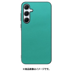 Galaxy A55 5G 用 レザースマホケース/ストラップホール付き [ターコイズ] WORK24GX-TQ-GA555G