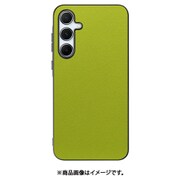 Galaxy A55 5G 用 レザースマホケース/ストラップホール付き [ライムグリーン] WORK24GX-LG-GA555G