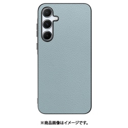 Galaxy A55 5G 用 本革スマホケース/ストラップホール付き [スカイブルー] WORK25GX-BU-GA555G