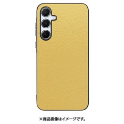 Galaxy A55 5G 用 本革スマホケース/ストラップホール付き [ジャスミンイエロー] WORK25GX-YL-GA555G