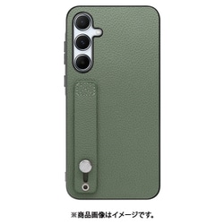 Galaxy A55 5G 用 本革スマホケース/ホールドベルト付き [ダルグリーン] WORK26GX-DG-GA555G
