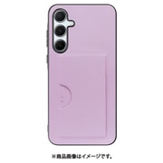 Galaxy A55 5G 用 PUレザースマホケース/カードポケット&ストラップホール付き [ライラック] WORK28GX-LLC-GA555G