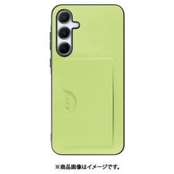 Galaxy A55 5G 用 PUレザースマホケース/カードポケット&ストラップホール付き [ミストグリーン] WORK28GX-GN-GA555G