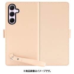 Galaxy A55 5G 用 本革スマホケース/スタンド機能＆ストラップホール付き [ピーチピンク] WORK29GX-PK-GA555G