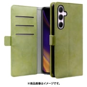 Galaxy A55 5G 用 PUレザースマホケース/スタンド機能＆カードポケット＆ベルト付き [サマーグリーン] WORK34MAGGX-GN-GA555G