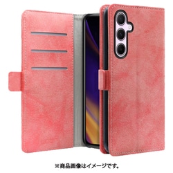 Galaxy A55 5G 用 PUレザースマホケース/スタンド機能＆カードポケット＆ベルト付き [スプリングピンク] WORK34MAGGX-PK-GA555G