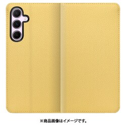 Galaxy A55 5G 用 本革スマホケース/スタンド機能＆カードポケット付き [ジャスミンイエロー] WORK47GX-YL-GA555G