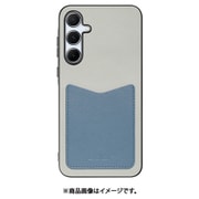 Galaxy A55 5G 用 PUレザースマホケース/ストラップホール＆カードポケット付き [グレーブルー] WORK49GX-GYBU-GA555G
