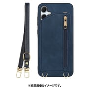 Galaxy A55 5G 用 背面型スマホショルダーケース/ロングストラップ＆カードポケット付き [クラシックブルー] WORK54GX-BU-GA555G