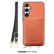 Galaxy A55 5G 用 小銭入れ付きスマホケース/本革/ストラップ付き [フラミンゴ] WORK25MPGX-FM-GA555G