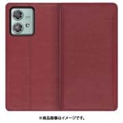 WORK10MT-RD-MEG40N [edge 40 neo 用 本革スマホケース/スタンド機能＆カードポケット付き [ワインレッド]]