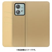 WORK13MT-NEWGD-MEG40N [edge 40 neo 用 PUレザースマホケース/スタンド機能＆カードポケット付き [ゴールド]]